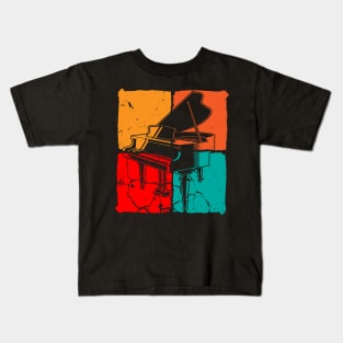 Vintage Piano Design Kids T-Shirt